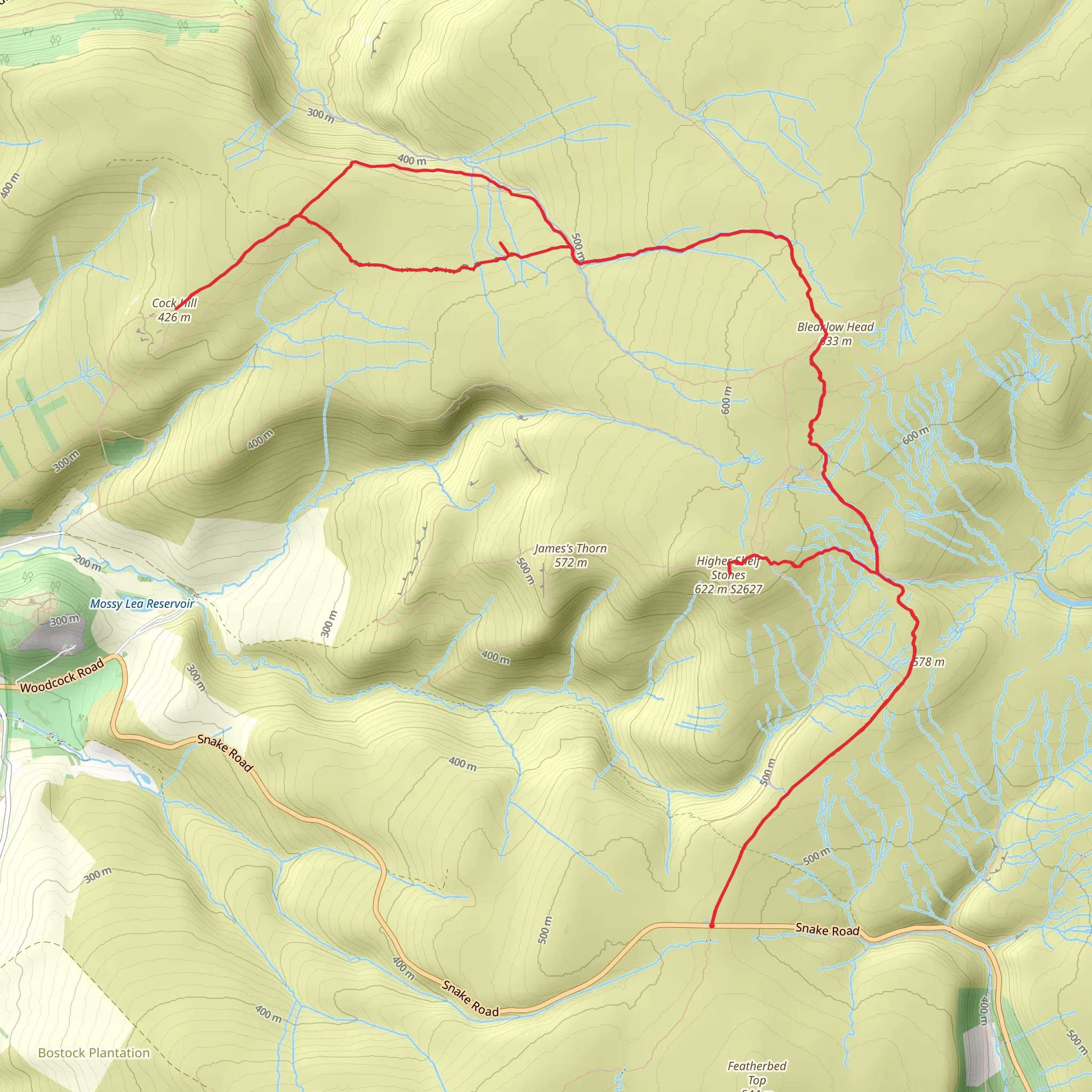 Peak Bagging PD - 06 Bleaklow mobile static map