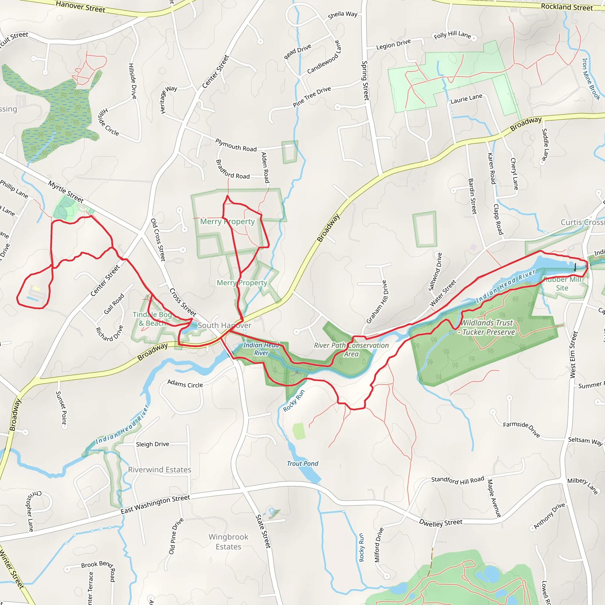 Indian Head River Loop mobile static map
