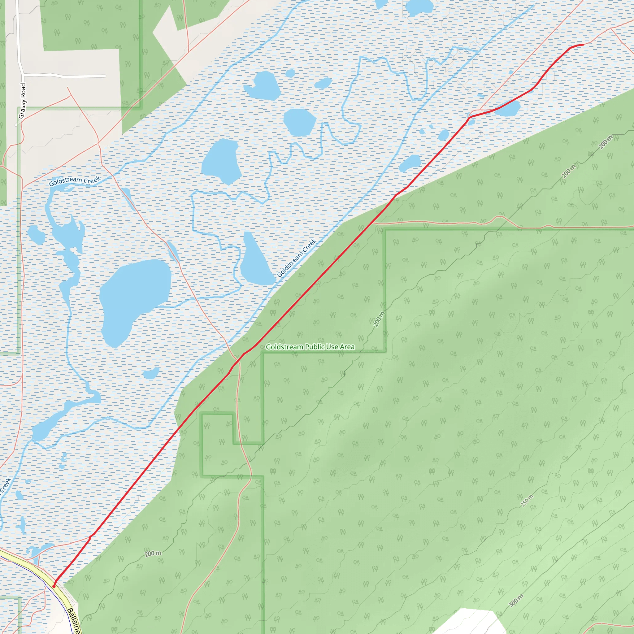 Winter Trail mobile static map