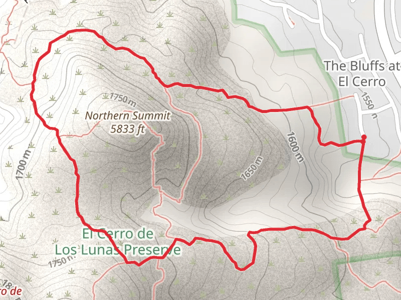 Overlook, Summit and Sunrise Loop Trail