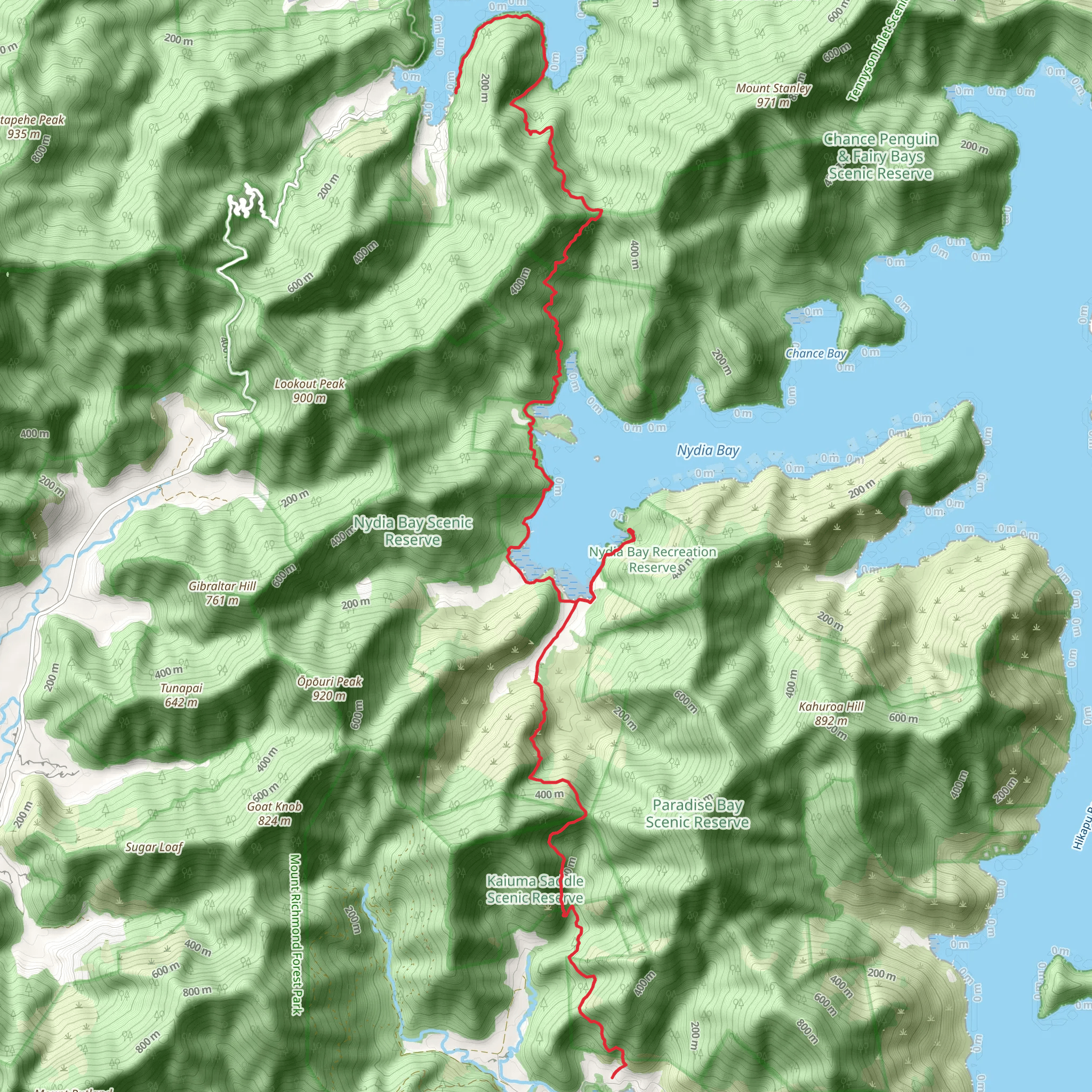 Nydia Track mobile static map