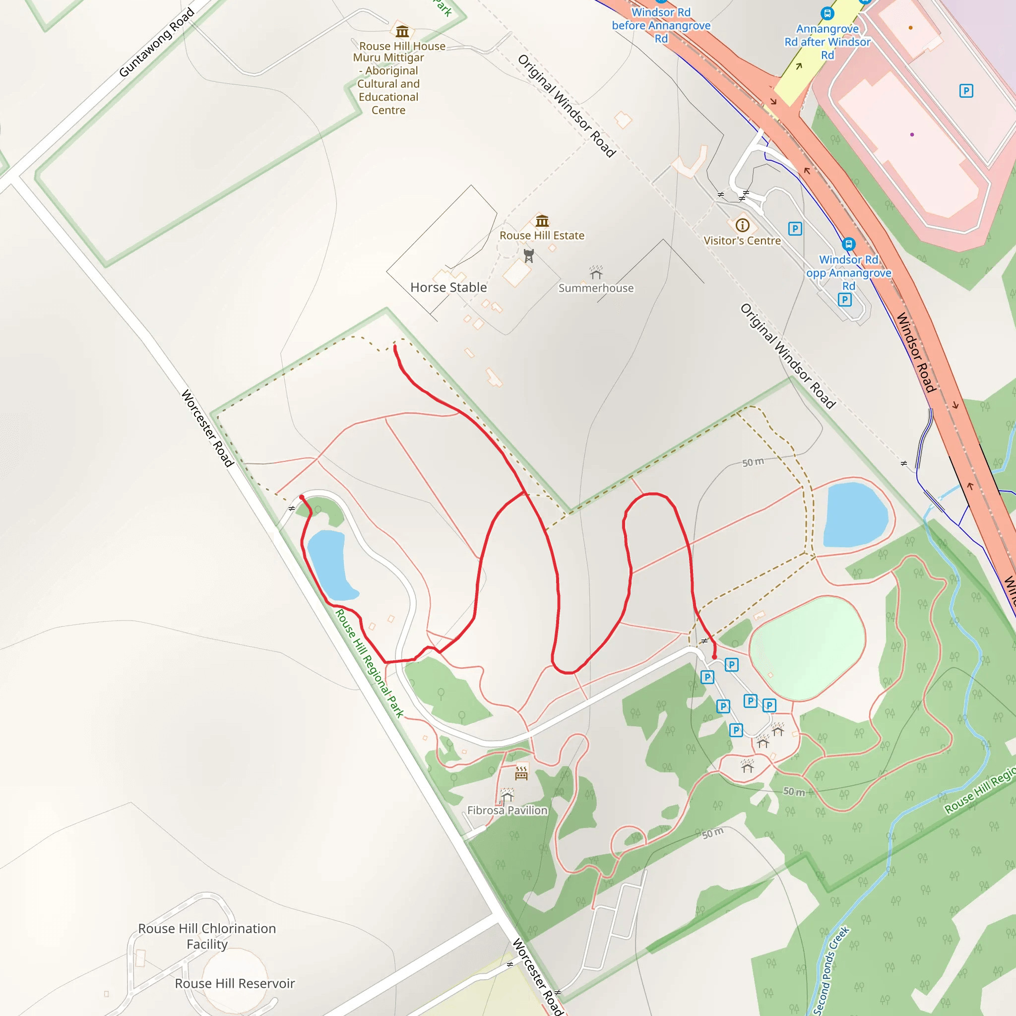 Rouse Hill Estate Walk mobile static map