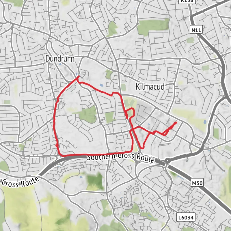 Hike from Dublin mobile static map