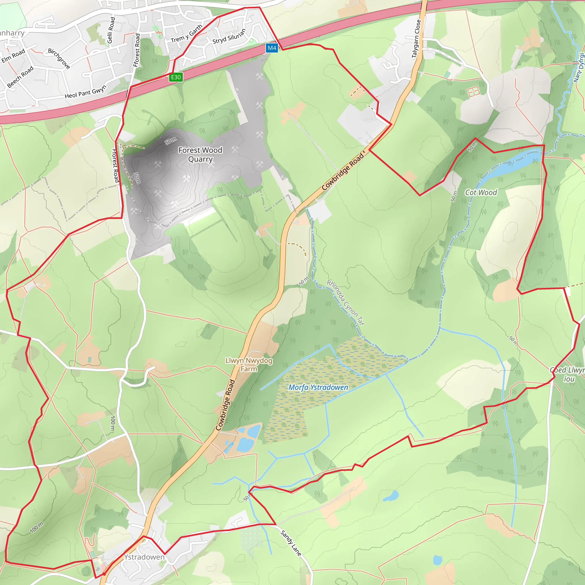 Valeway 23 (Ystradowen) mobile static map