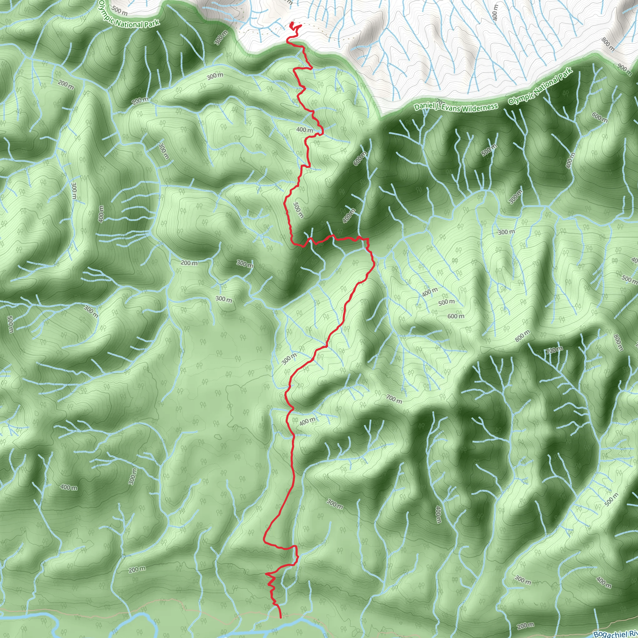 North Snider-jackson Trail mobile static map