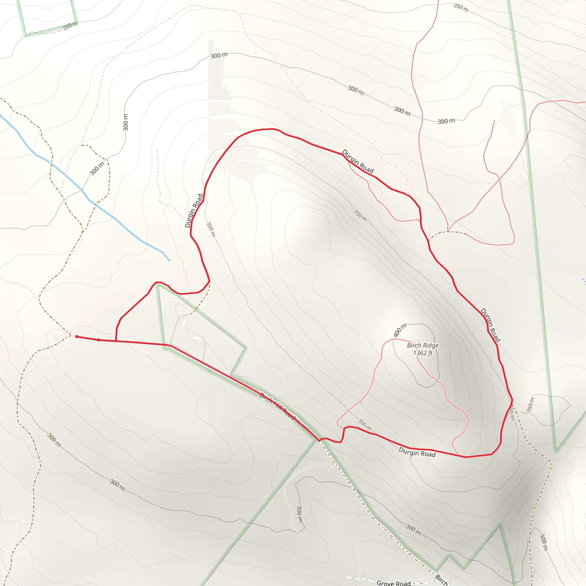 Birch Ridge Loop mobile static map