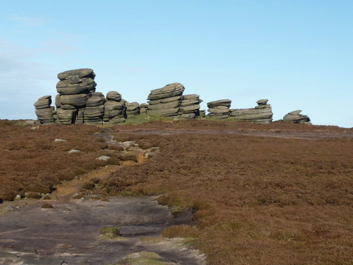 An image depicting the trail Derwent Edge and Back Tor Loop from Fairholmes and its surrounding area.