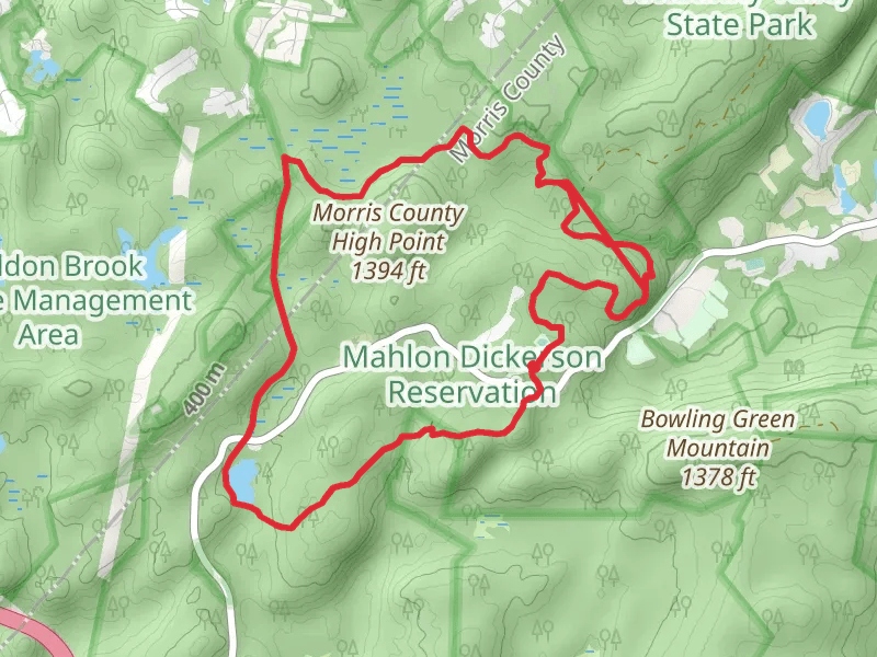Saffin Pond and Ogden Mine Railroad Trail