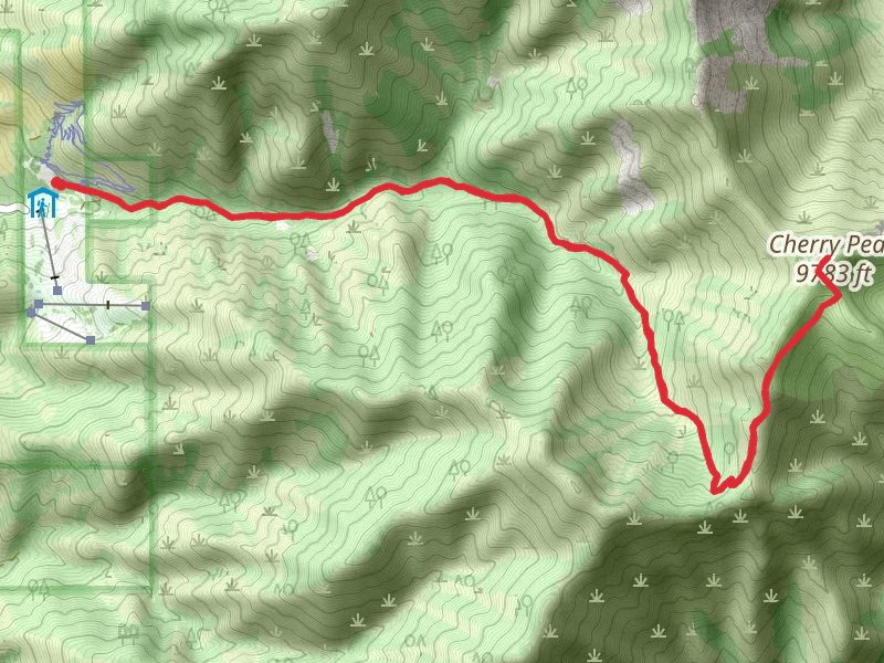 Cherry Peak and Cherry Creek Trail