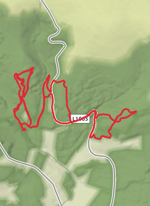 Hike from Inchanisky mobile static map
