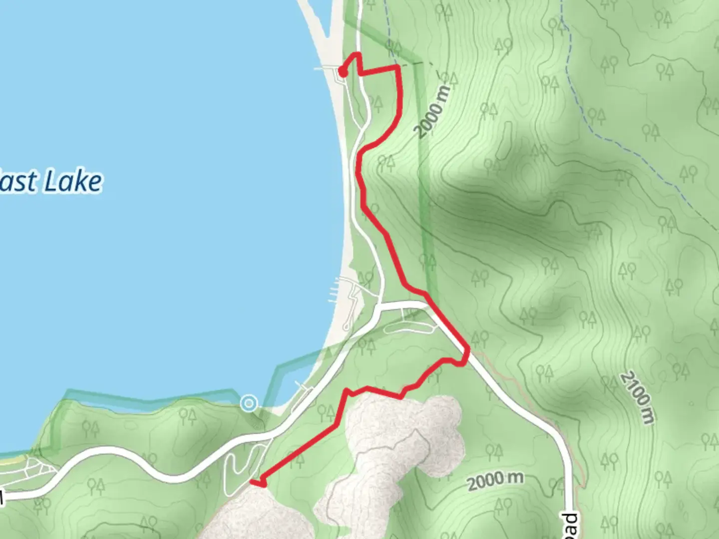 An image depicting the trail Hot Springs Campground via Newberry Crater Trail and its surrounding area.
