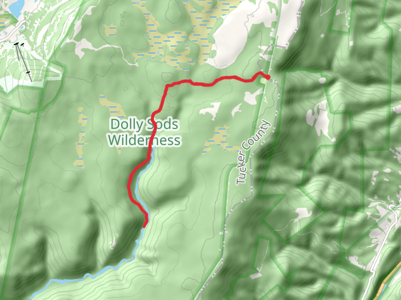 Red Creek and Blackbird Knob Trail