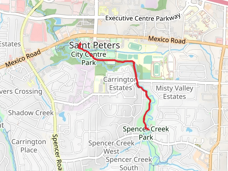 Spencer Creek Park via City Centre Trail