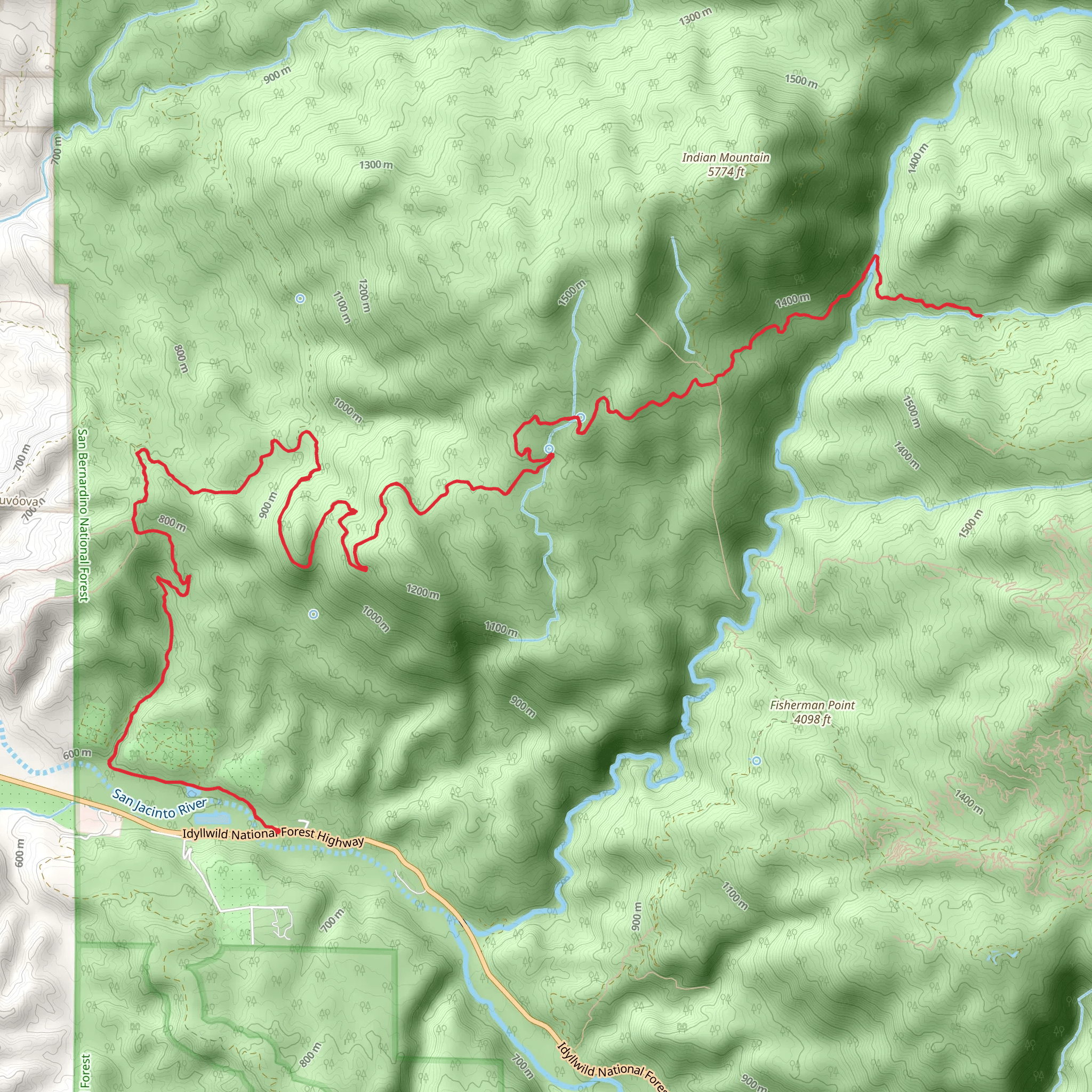 Yellow Post Campsite mobile static map