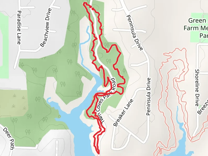 Northshore Loop Trail - Twin Coves Park Road