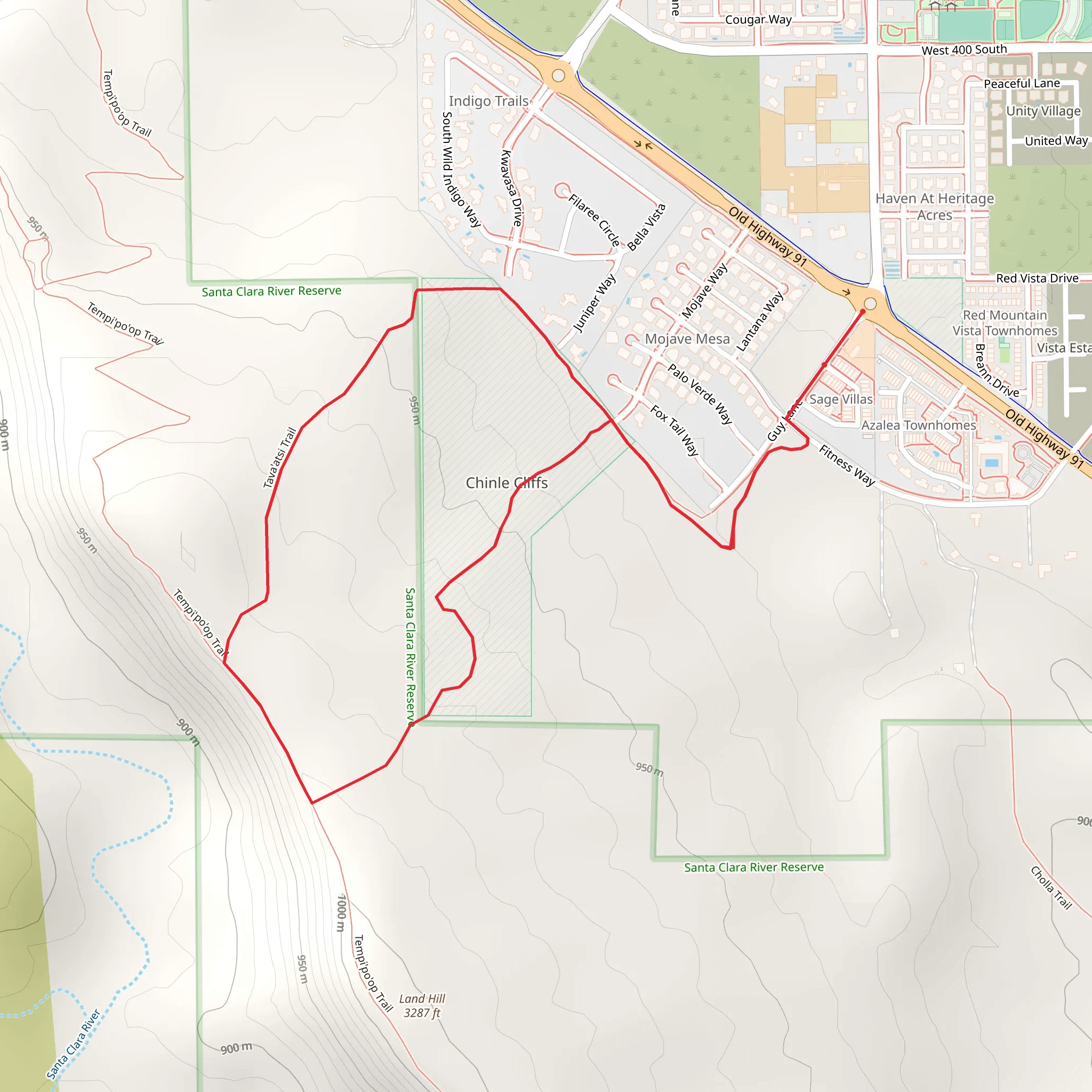 Tava'atsi Trail and Tempi'po'op Trail Loop mobile static map