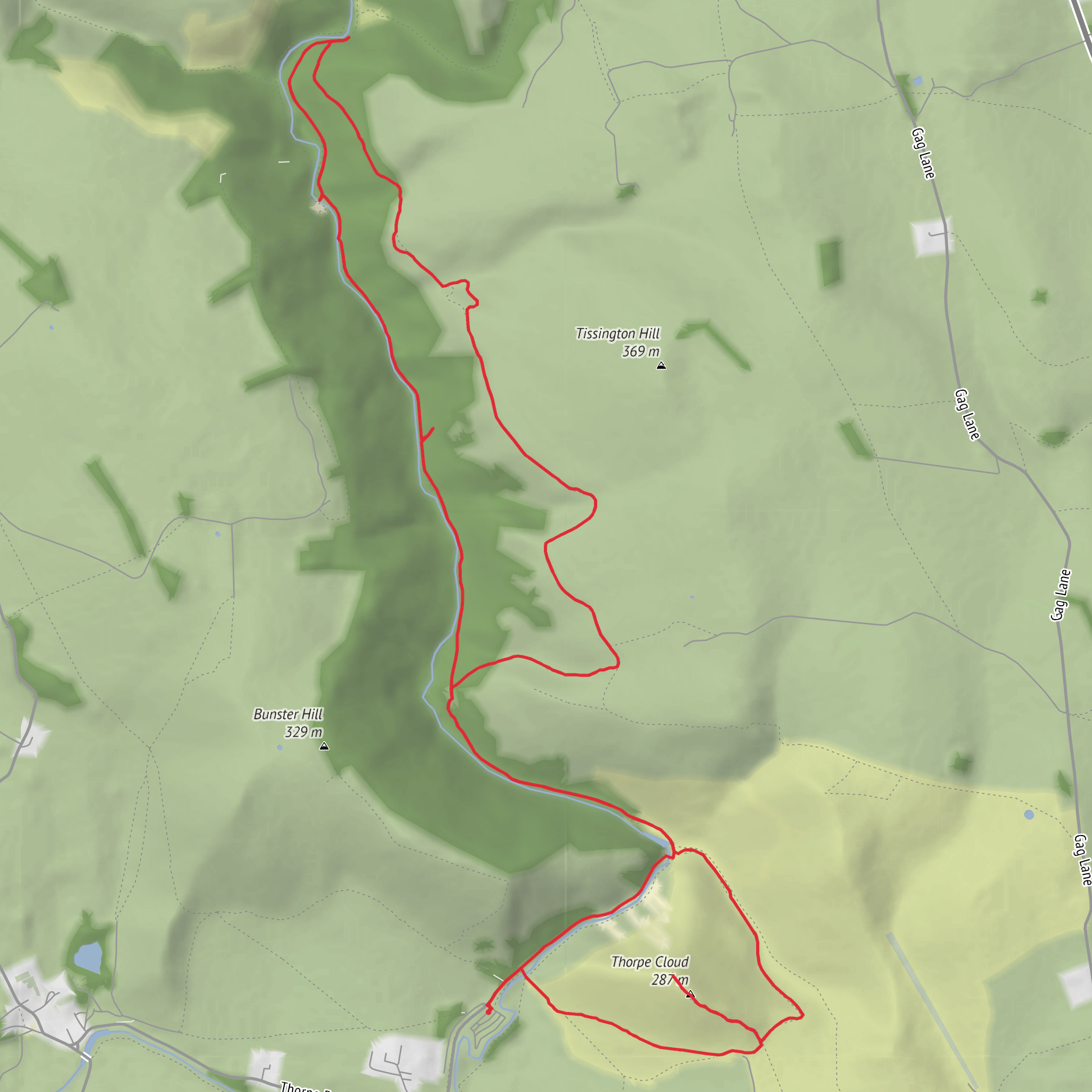 Dovedale Circular mobile static map
