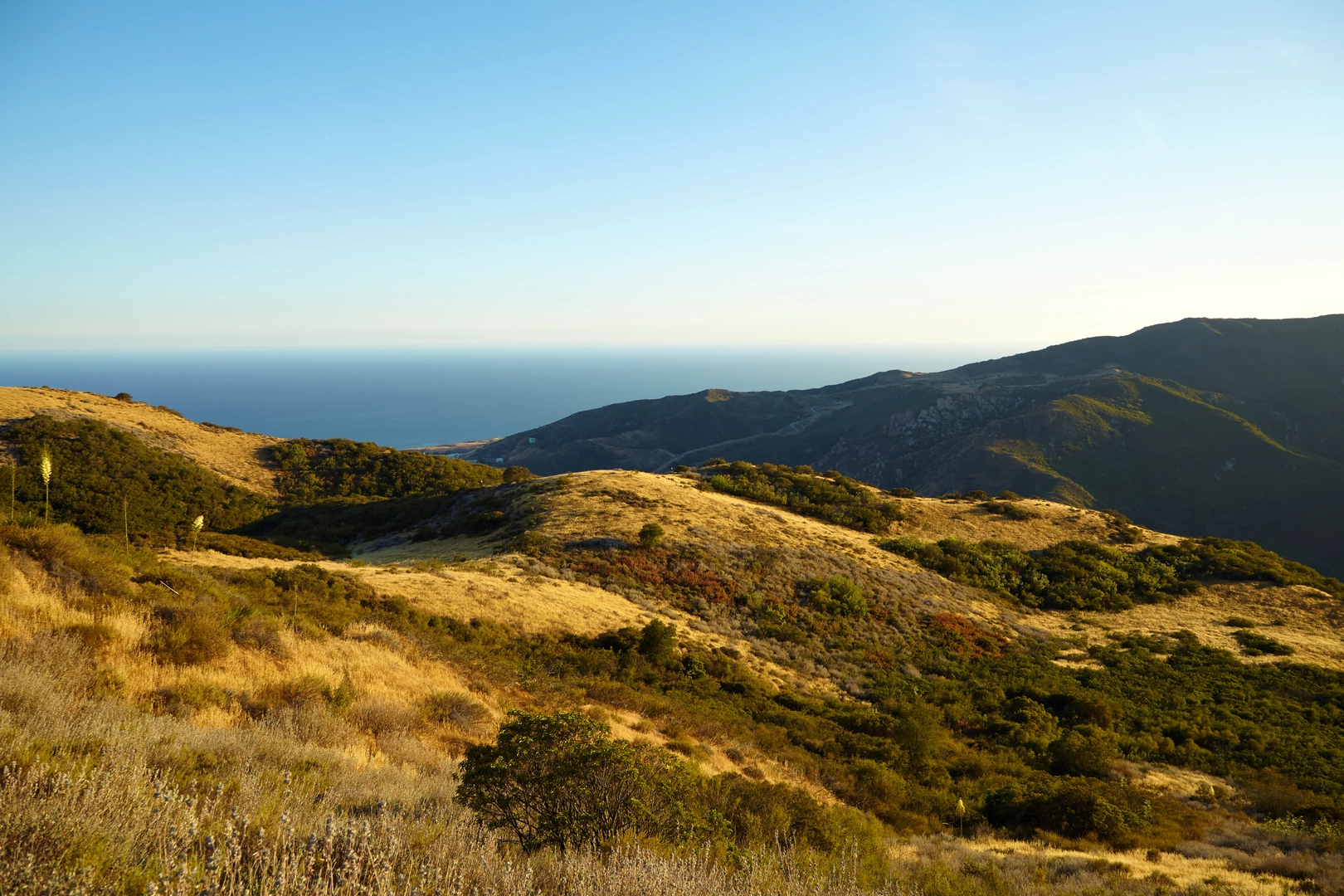 An image depicting the trail Backbone Trail and its surrounding area.