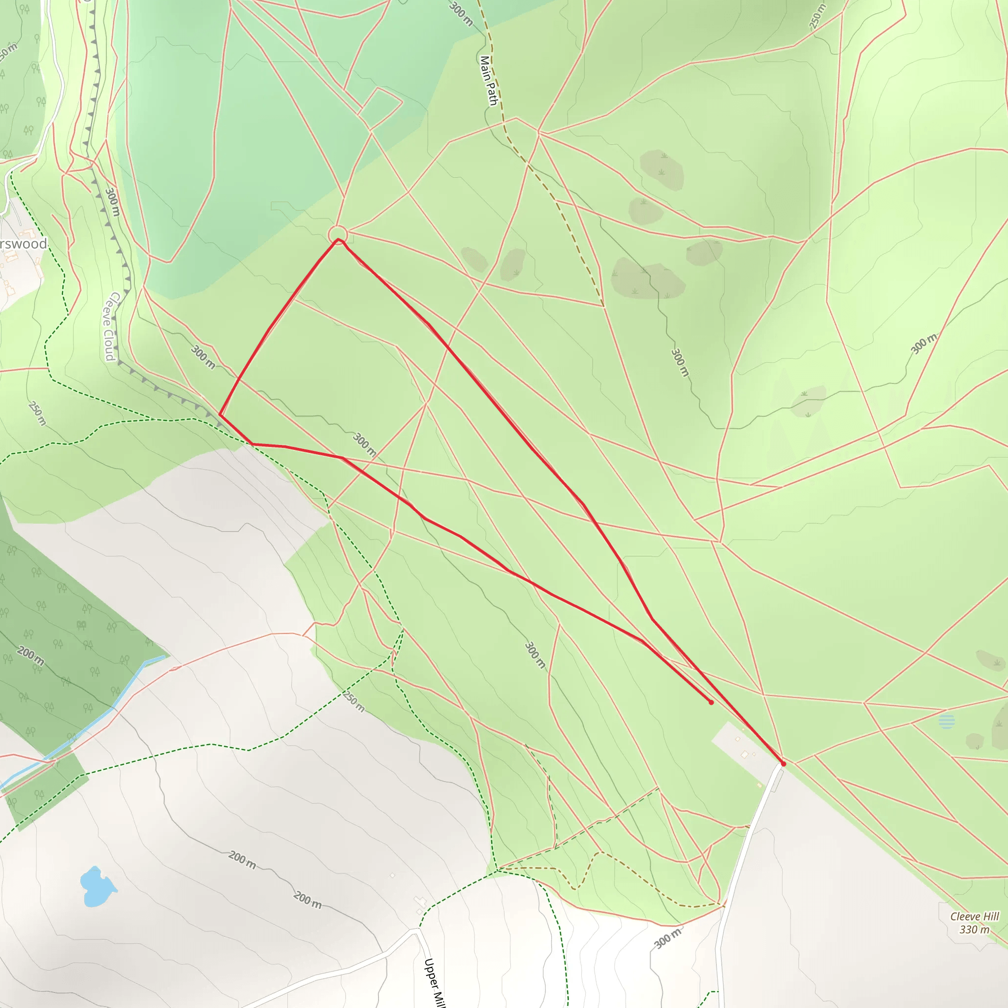 Cleeve Common - South Route 2 mobile static map
