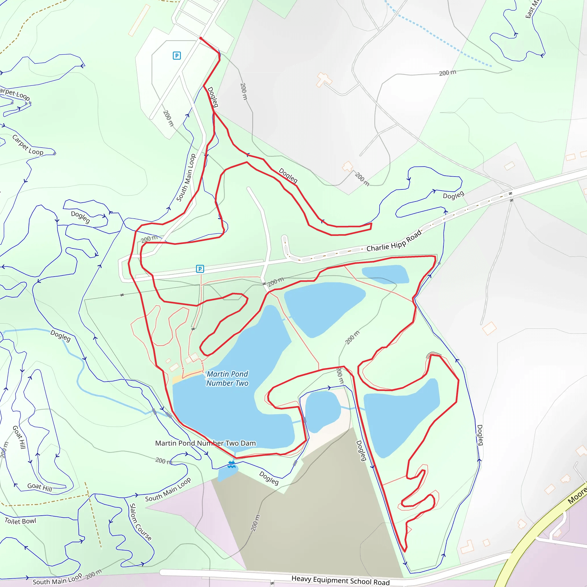 Lake Loop mobile static map