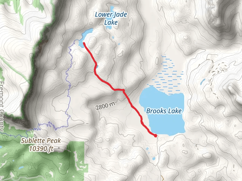 Upper Jade Lake and Brooks Lake Trail