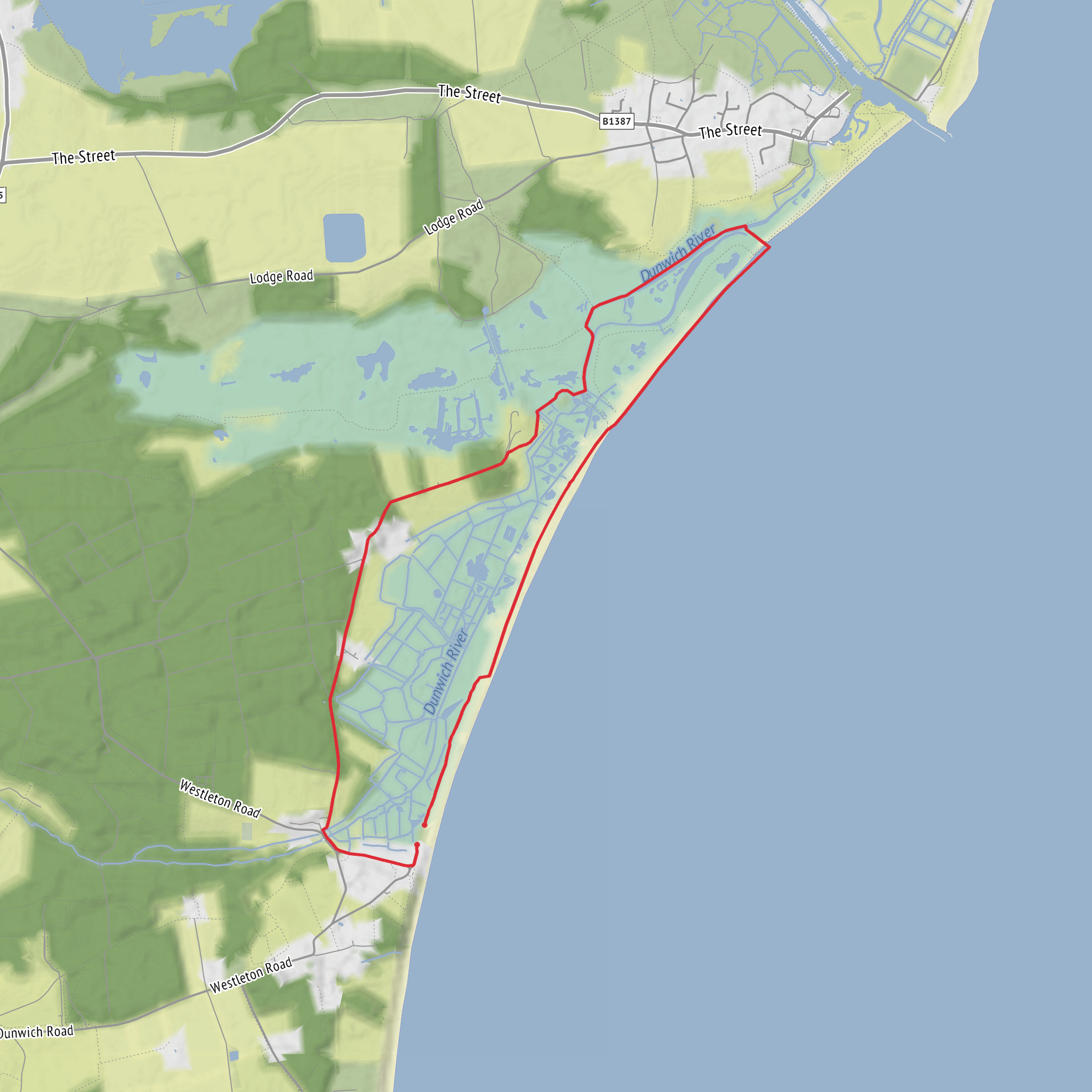 Dingle Marshes Loop mobile static map