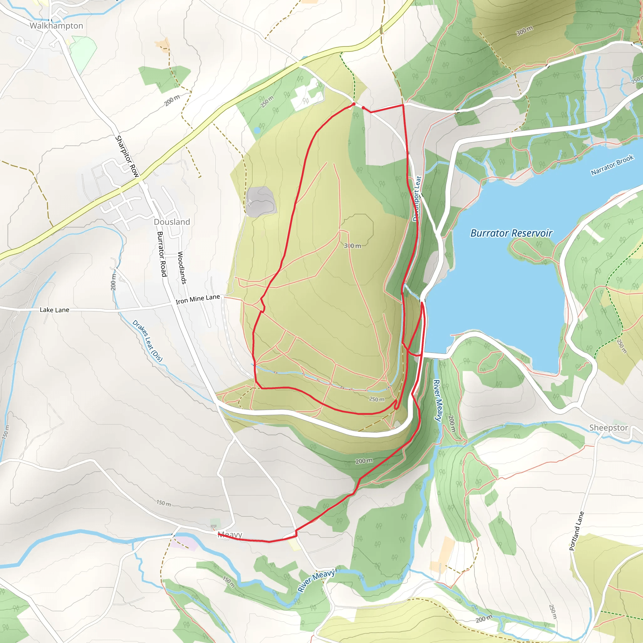 Drakes Loop Trail mobile static map