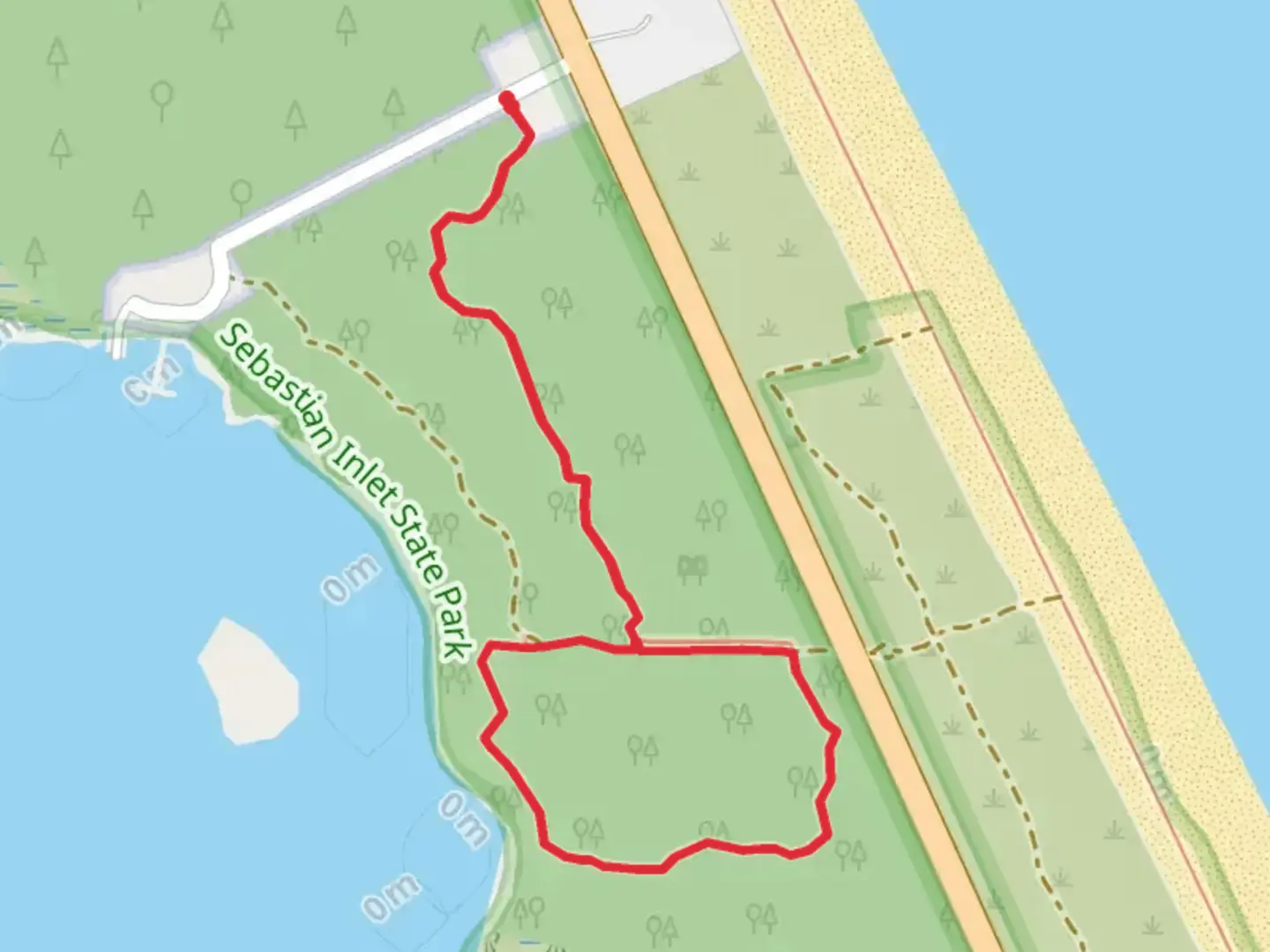 An image depicting the trail Campbell Pocket Shore Loop and its surrounding area.