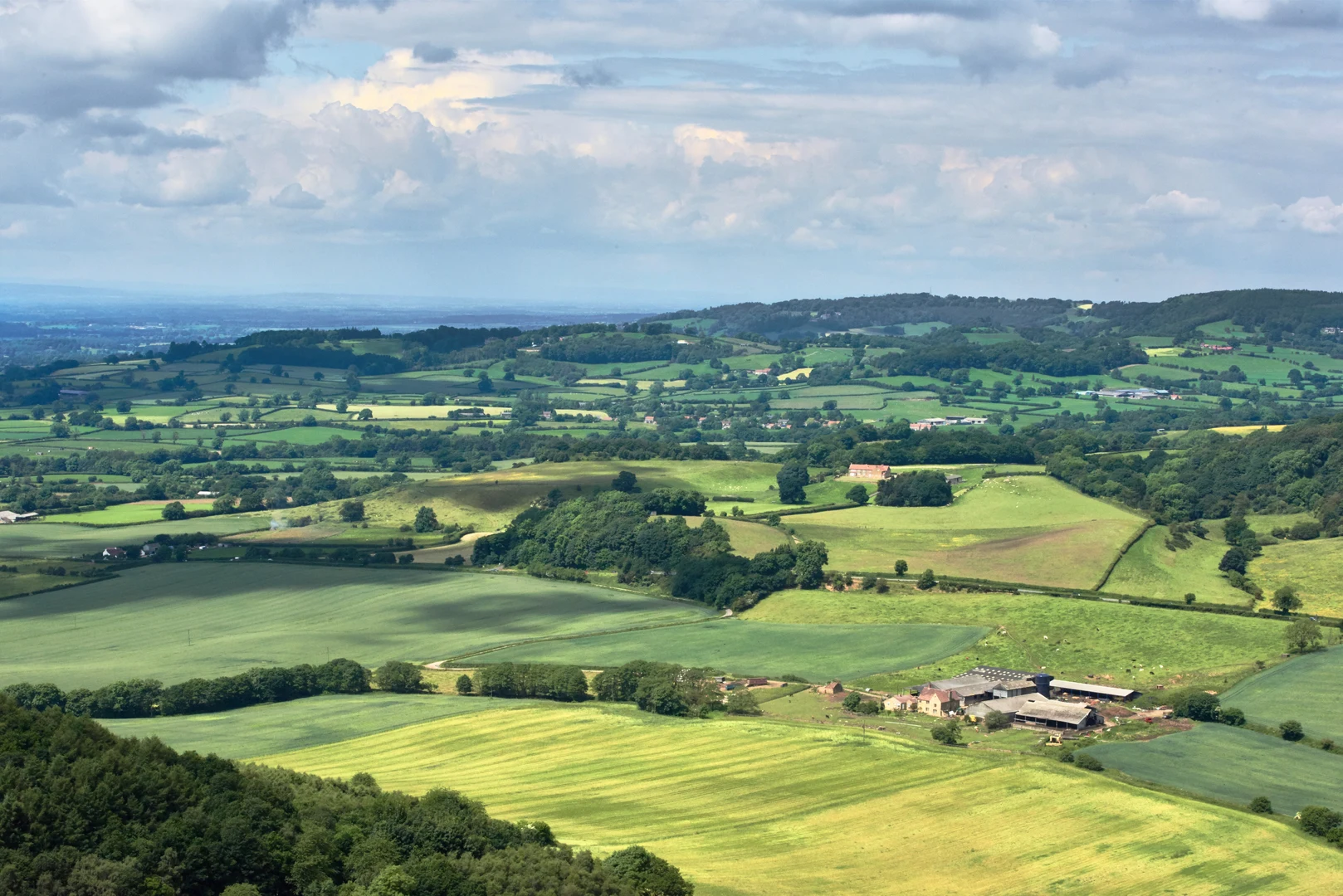 An image depicting the trail Sutton Bank and the White Horse Walk and its surrounding area.