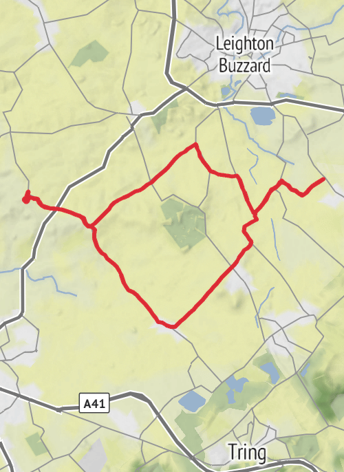 Aylesbury Vale Road Cycling mobile static map