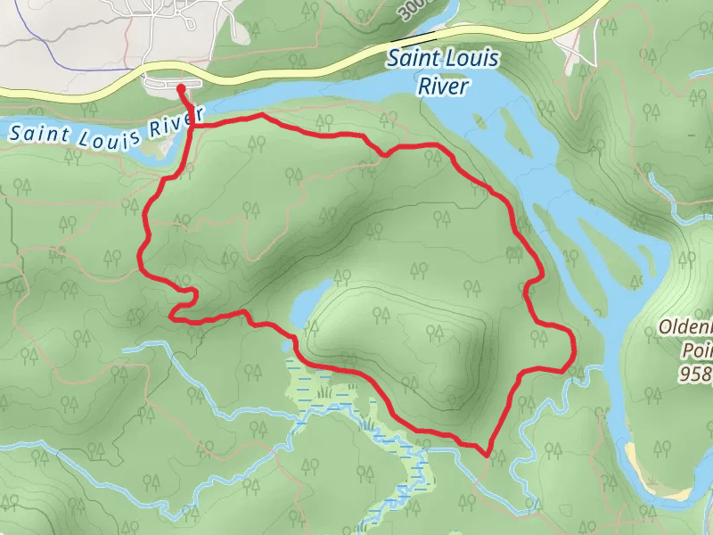 Loop along Saint Louis River