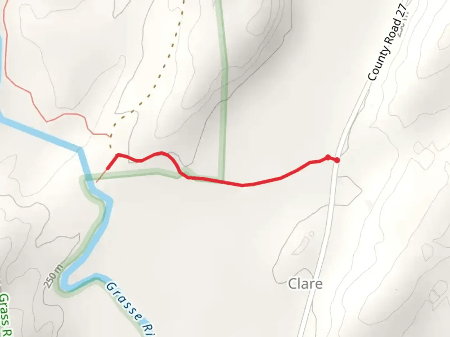 An image depicting the trail Grasse River Trail and its surrounding area.
