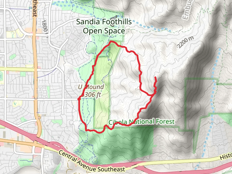 Mano Loop Trail mobile static map