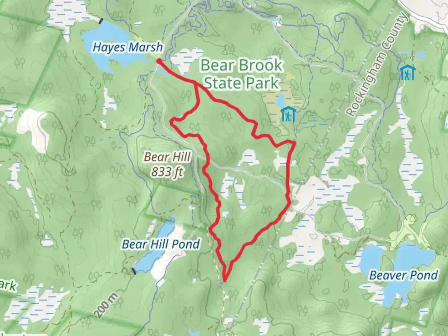 An image depicting the trail Chipmunk and Bobcat Loop Trail and its surrounding area.