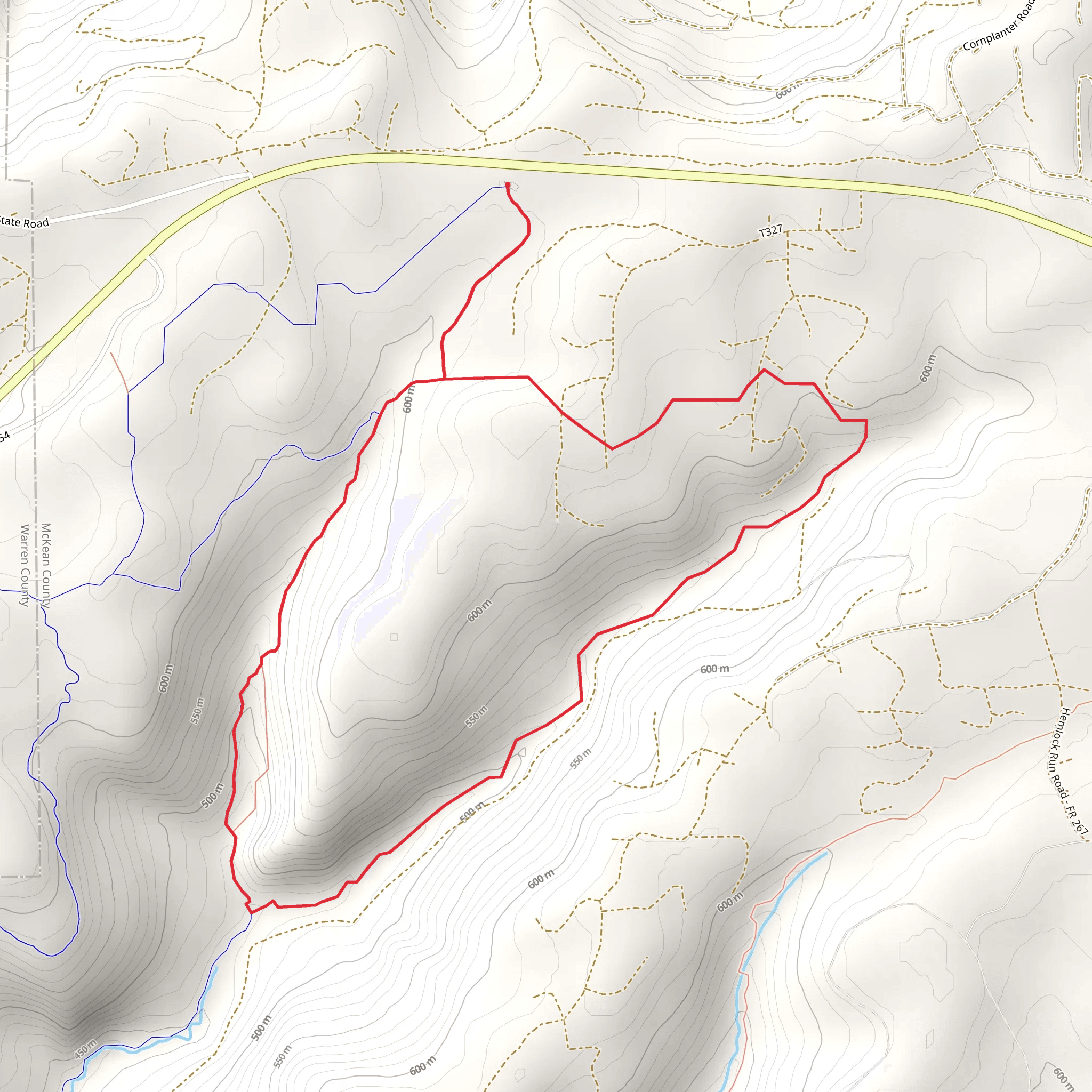 Morrison Loop Trail mobile static map