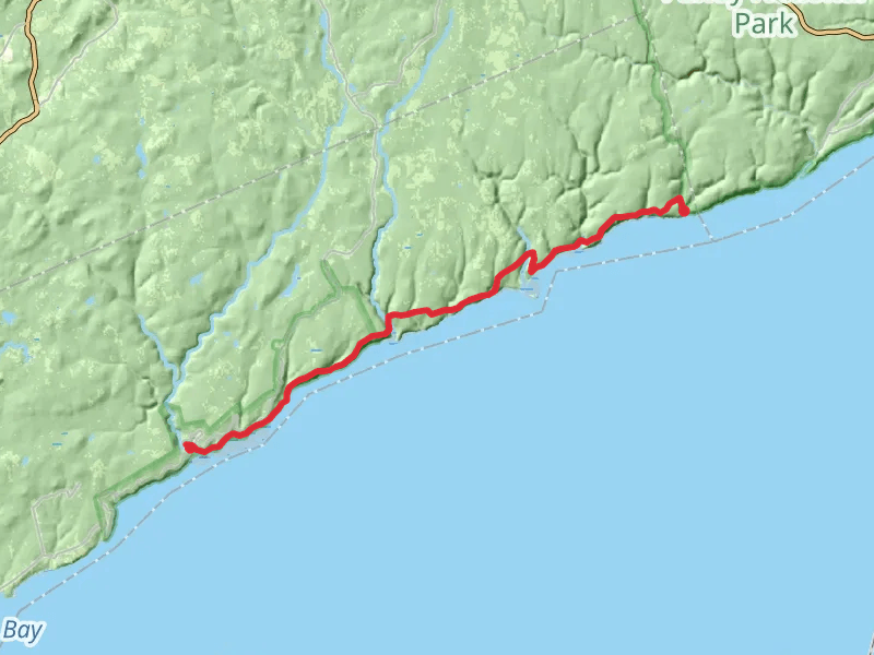 Fundy Footpath Trail mobile static map