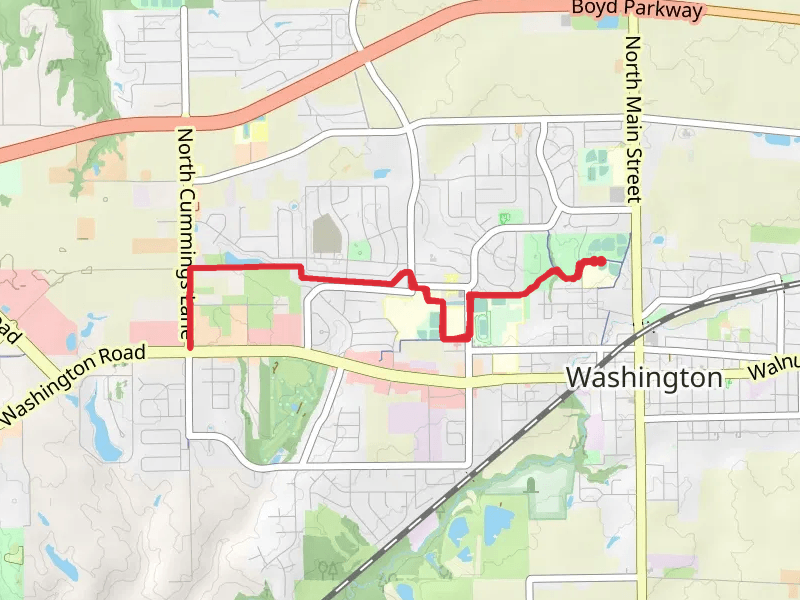 Washington Recreational Trail in Washington Park