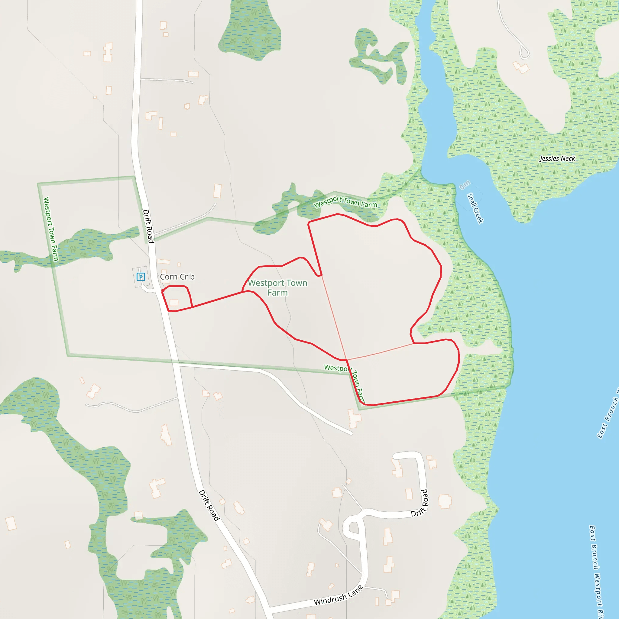 Snell Creek Loop Trail mobile static map