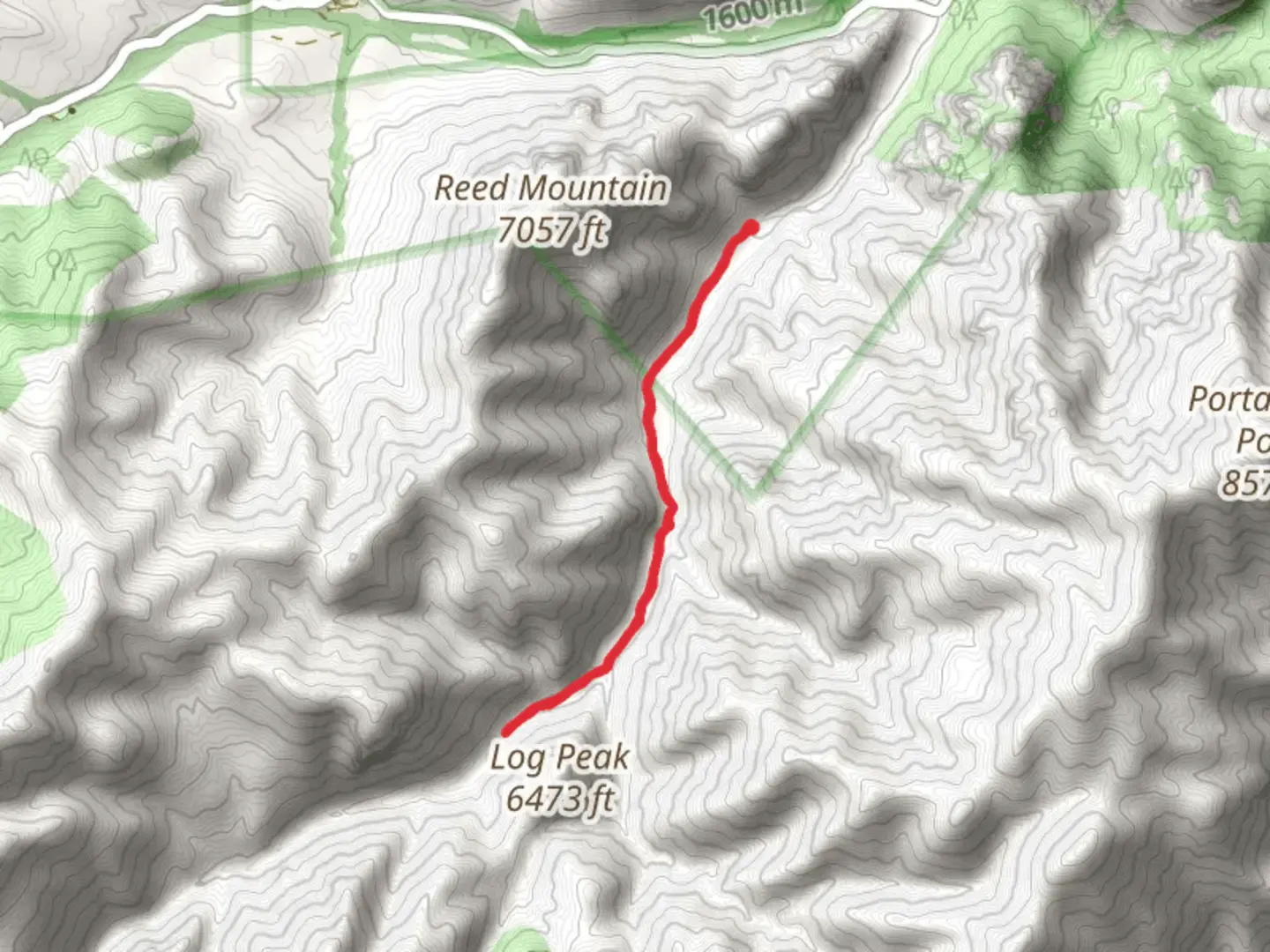 An image depicting the trail South Fork Trail - Short and its surrounding area.