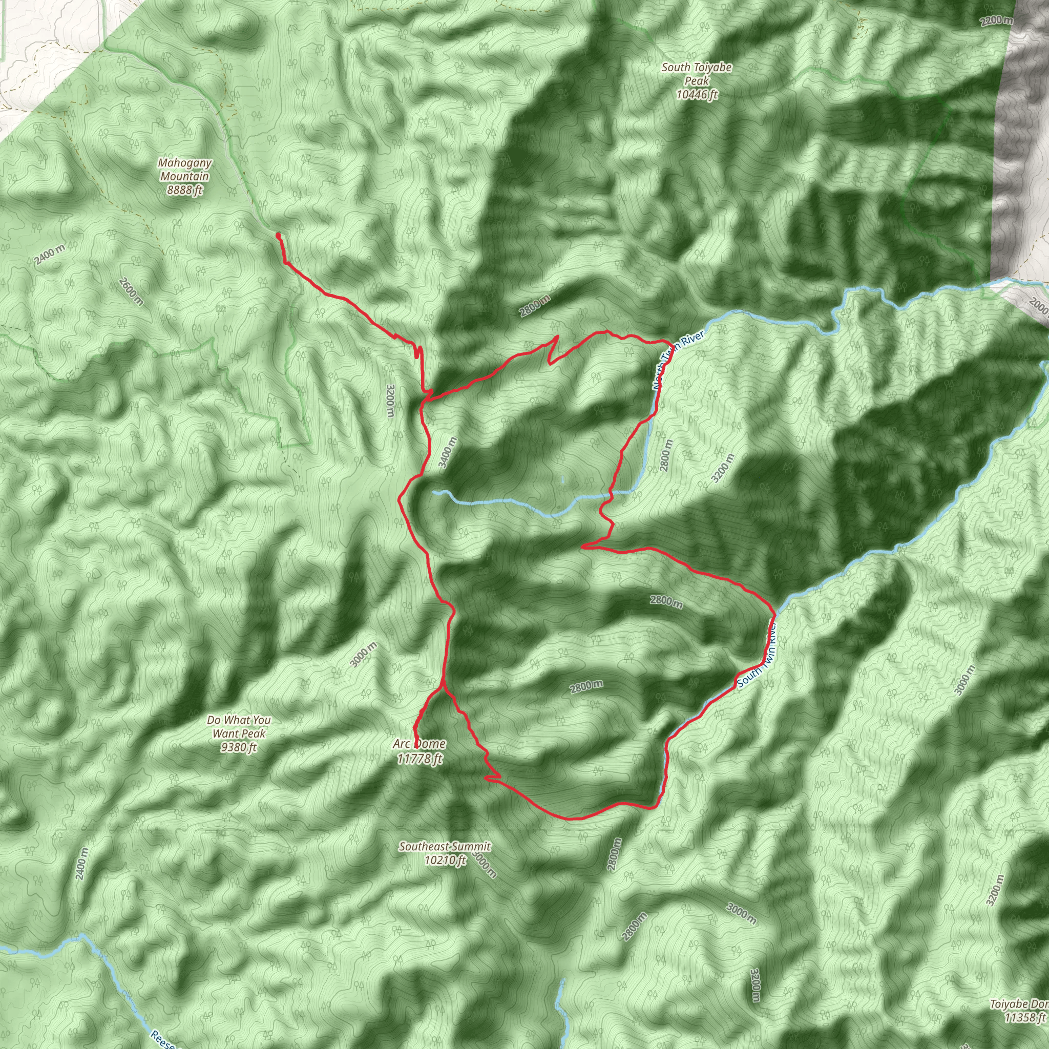 Stewart Creek Loop mobile static map