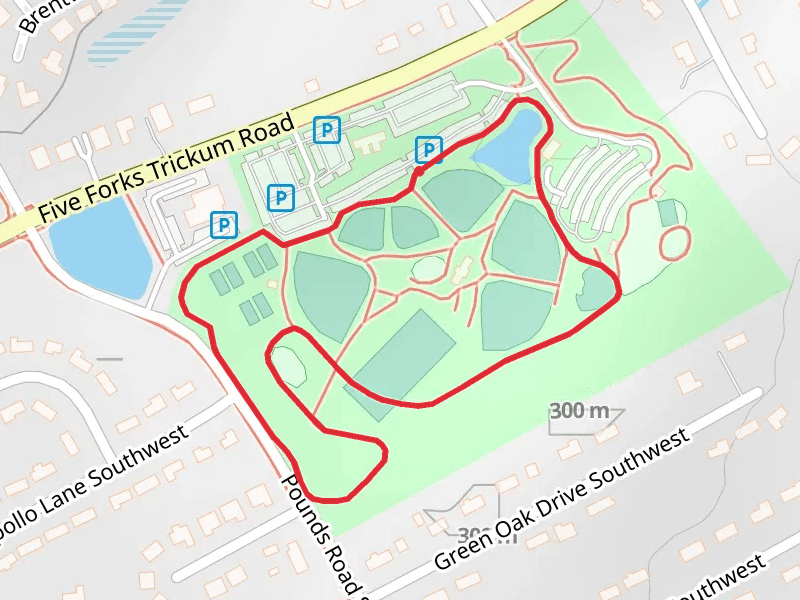 Five Forks Trickum Road Loop