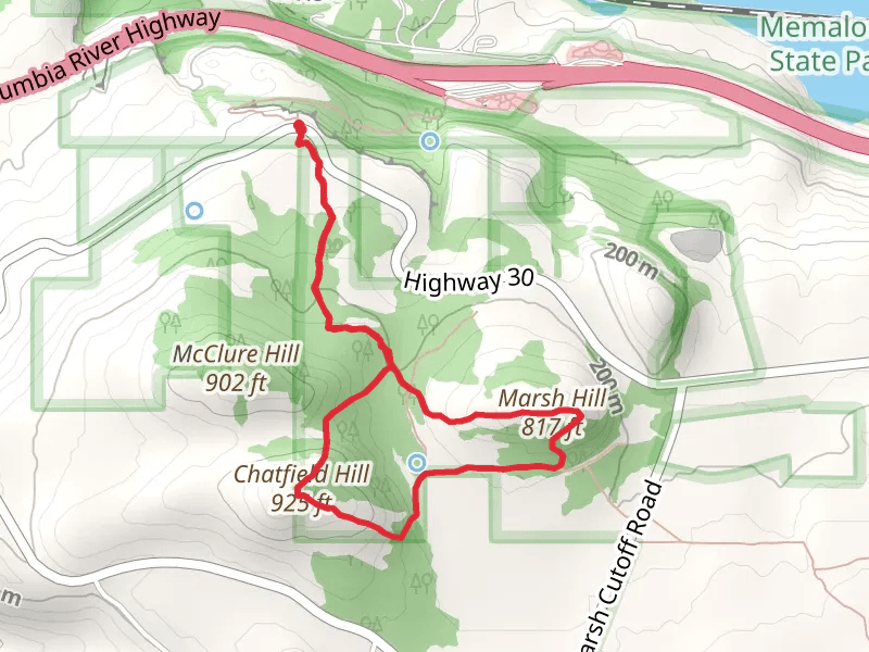 Marsh Hill Trail and Chatfield Hill Trail Loop