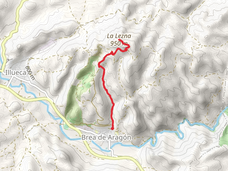 Trail from Brea de Aragón to La Lezna Peak PR Z 74