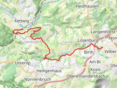 Velbert to Kettwig Stausee Walk