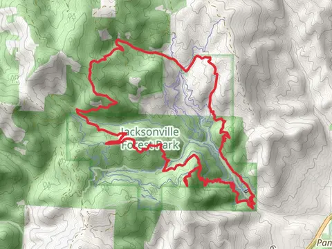Ol' Miners Trail, Twin Peaks Trail and Rattlesnake Trail