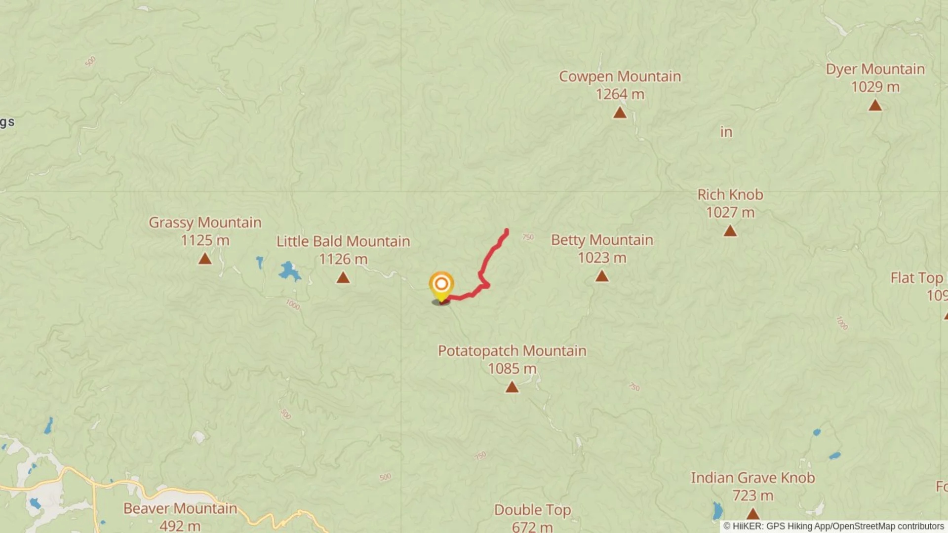 An image depicting the trail Chestnut Lead Walk and its surrounding area.