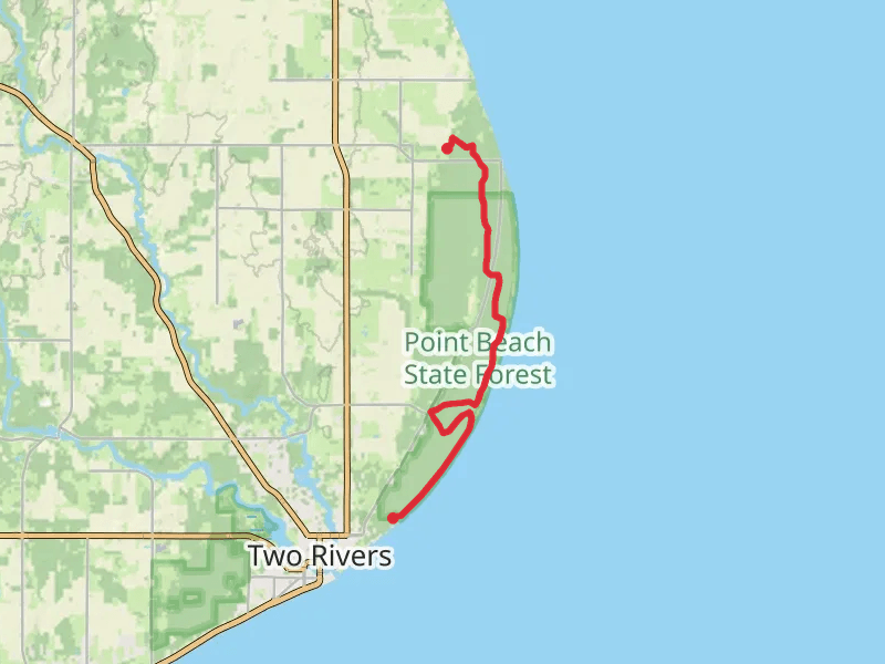 Ice Age Trail - Lakeshore Road