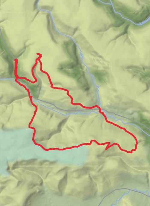 High Peak Hiking mobile static map