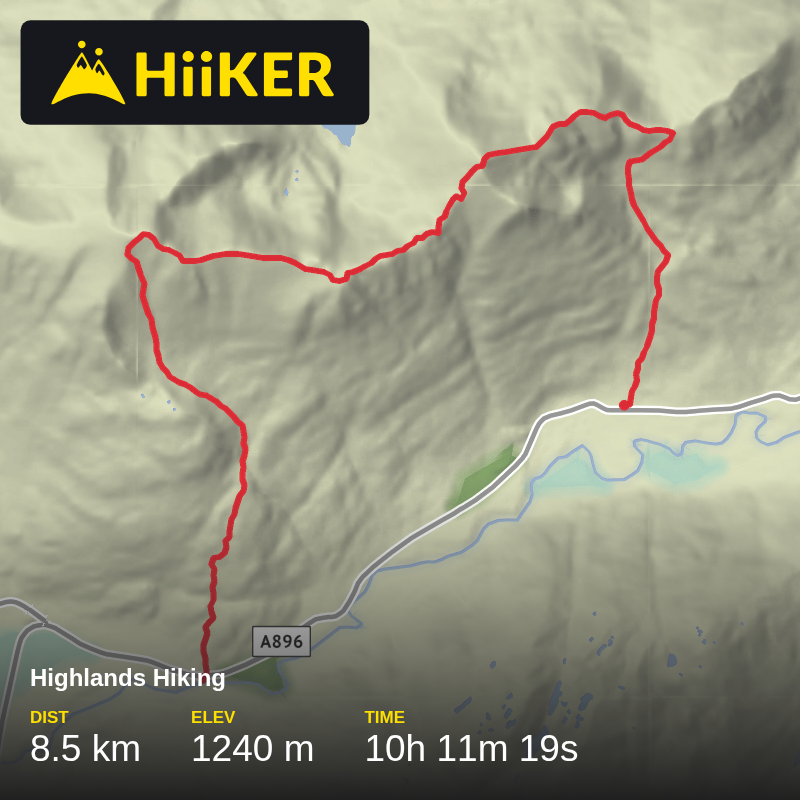 A map preview of the recording Liathach .