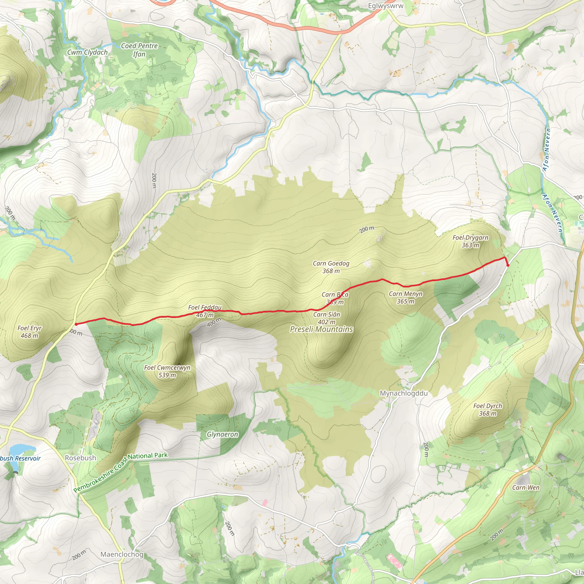 The Golden Road Walk mobile static map